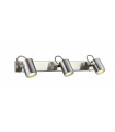 Applique murale de salle de bains LUX en acier 3 ampoules
