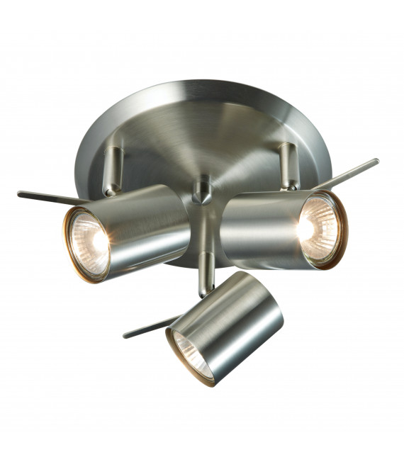 Plafonnier HYSSNA LED en acier 3 ampoules