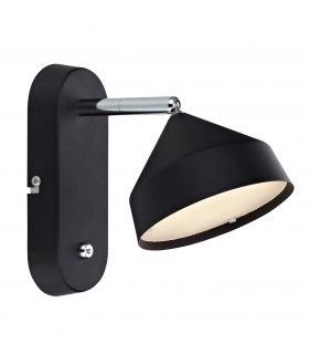 Applique murale TRATT Noire 1 ampoule