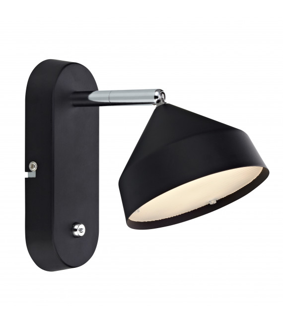 Applique murale TRATT Noire 1 ampoule