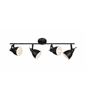 FJÄLLBACKA Schwarze Deckenleuchte 4 Lampen