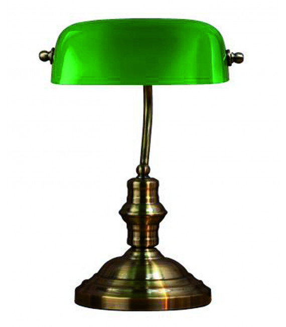 BANKER Oxidierte Tischlampe 1 Glühlampe