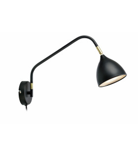 VALENCIA wall light black 1 bulb