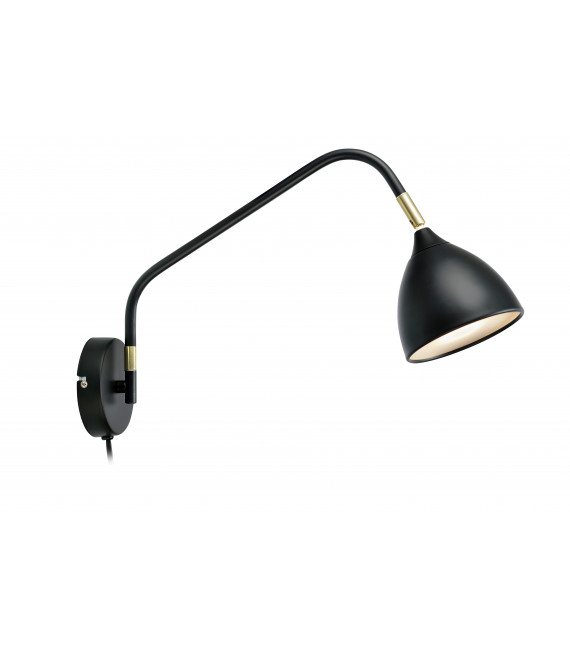 Applique murale VALENCIA Noire 1 ampoule