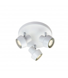 URN White ceiling light 3 bulbs