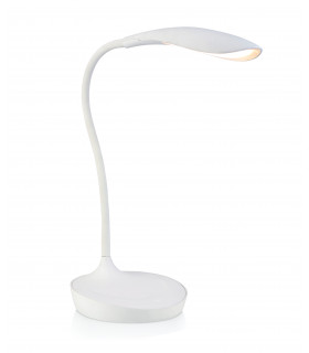 SWAN white table lamp 1 bulb