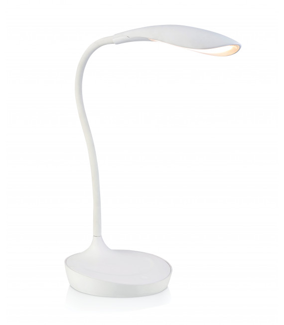 SWAN white table lamp 1 bulb