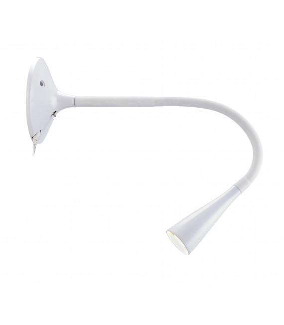 SNAKE white wall light 1 bulb