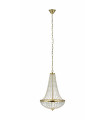 GRÄNSÖ crystal ceiling light brass 2 bulbs