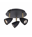CIRO ceiling light black 3 bulbs
