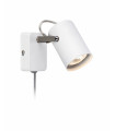 Applique murale KEY blanche 1 ampoule