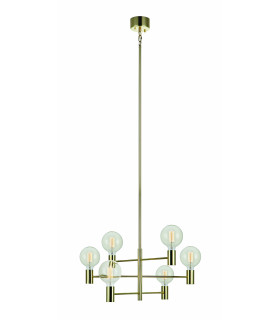 Plafonnier CAPITAL Laiton 6 ampoules