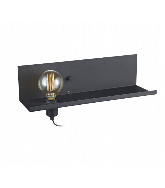 MULTI schwarze Wandleuchte 1 Glühbirne