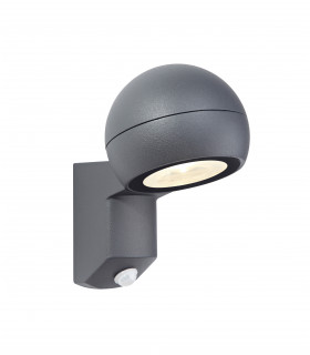 TYFON aplique de jardín gris 1 bombilla