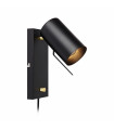 Applique murale CARRIE Noire 1 ampoule