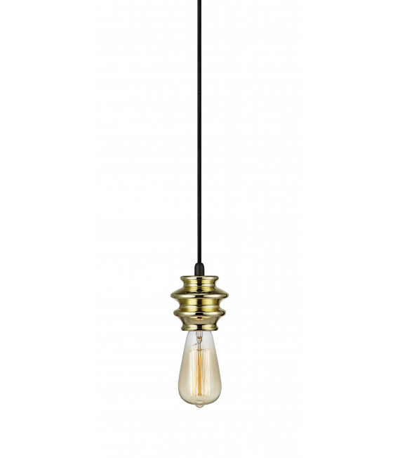 Lampada a sospensione FAB in ottone 1 lampadina