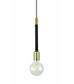 SADDLE pendant light brass 1 bulb