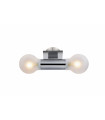 CARLA chrome bathroom wall light 2 bulbs