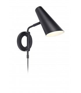 Applique murale CAL Noire 1 ampoule