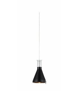 Lampada a sospensione cromata 1 lampadina