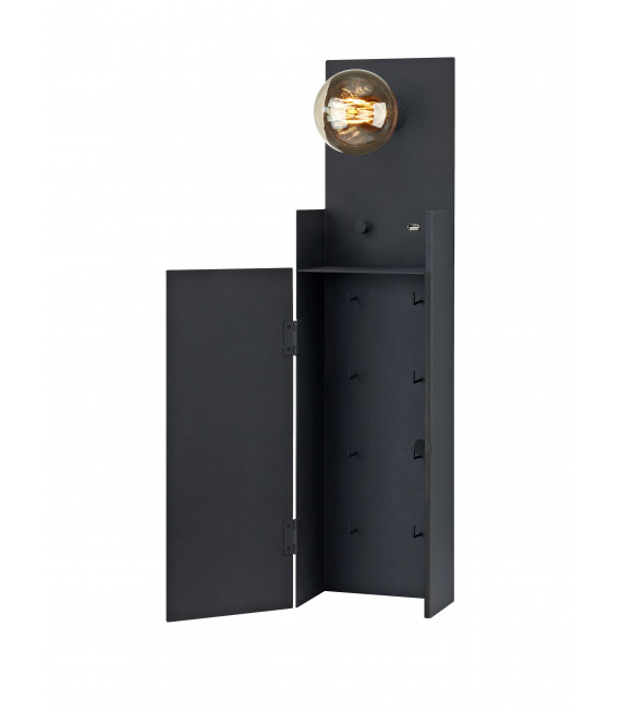 COMBO Black wall light 1 bulb
