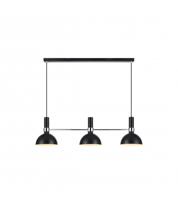 LARRY ceiling light black 3 bulbs