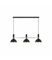 LARRY ceiling light black 3 bulbs
