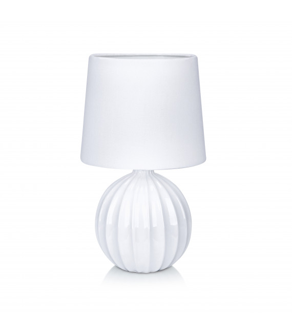 Lampe de table MELANIE blanche 1 ampoule