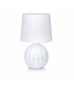 Lampe de table MELANIE blanche 1 ampoule