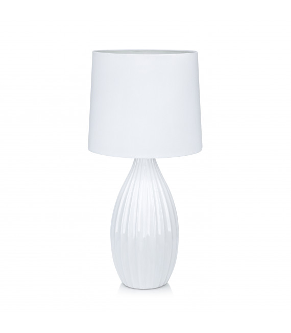 Lampe de table STEPHANIE blanche 1 ampoule