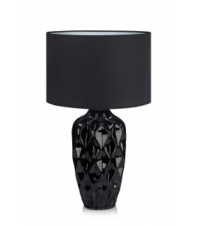 ANGELA Schwarze Tischlampe 1 Glühbirne