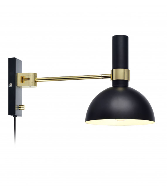 Applique murale LARRY Noire 1 ampoule