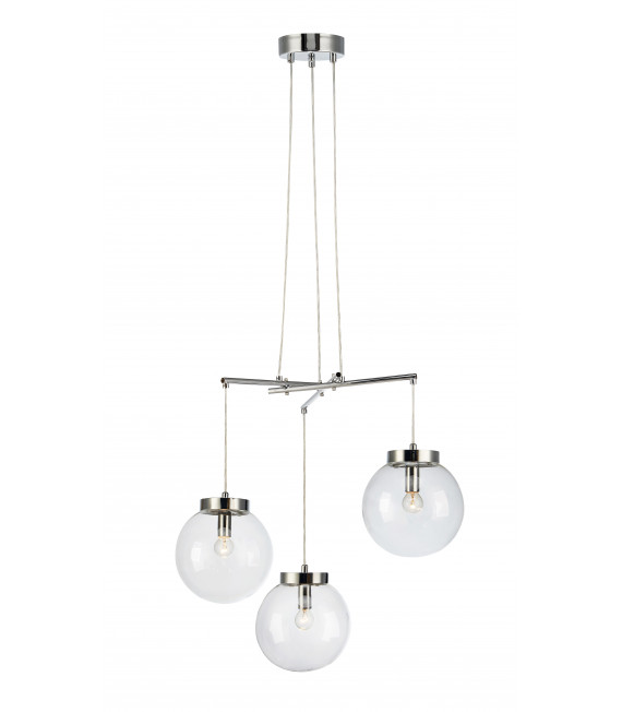 Plafoniera SICILY cromata 3 lampadine