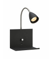 Applique murale LOGI Noire 1 ampoule