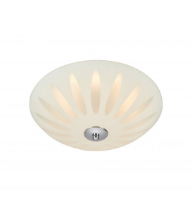 PETAL chrome ceiling lamp 1 bulb