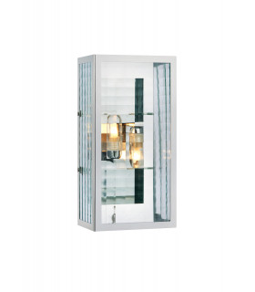 FULHAM bathroom wall light chrome 2 bulbs