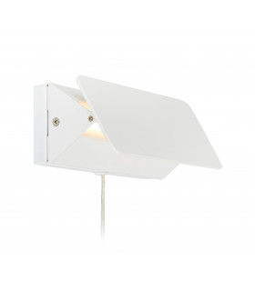 CARD weiße Wandleuchte 1 Glühbirne