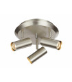 BARCELONA ceiling lamp in steel 3 bulbs