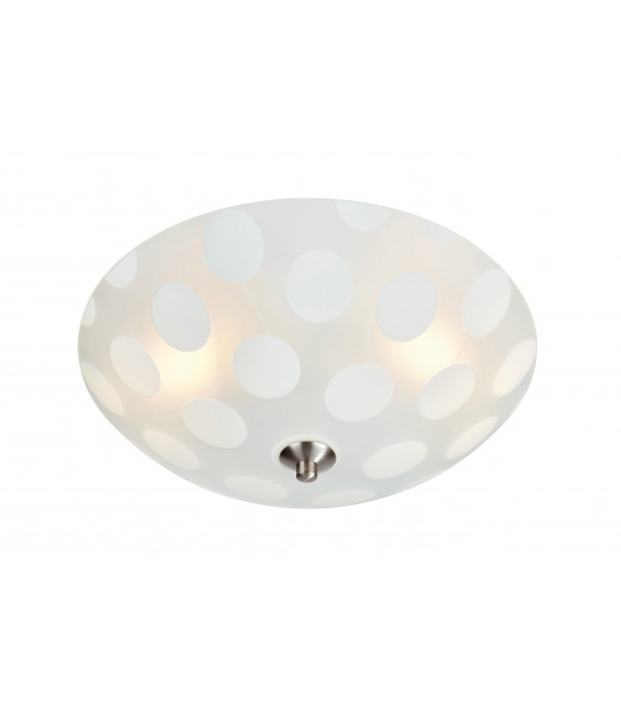 Plafonnier DOTS en acier 2 ampoules