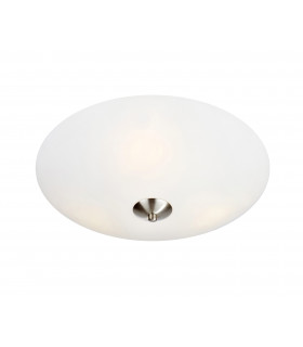 Plafoniera POLAR in acciaio a 2 lampadine