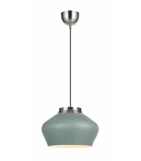 Lampada da soffitto KOM in acciaio 1 lampadina