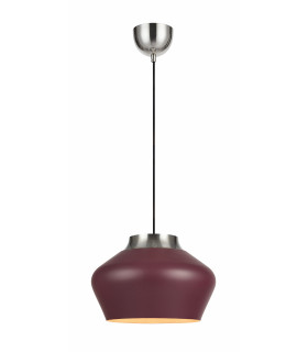 KOM ceiling lamp in steel 1 bulb