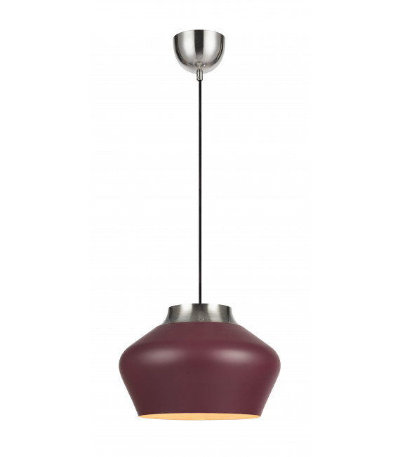 Lampada da soffitto KOM in acciaio 1 lampadina