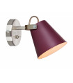 TRIBE wall light in steel 1 bulb
