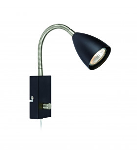 CIRO Applique nera 1 lampadina