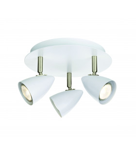 CIRO Plafoniera bianca 3 lampadine