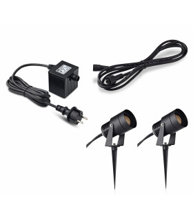Spot de jardin GARDEN24 START SET Noir