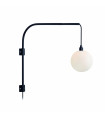 BUDDY black wall light 1 bulb
