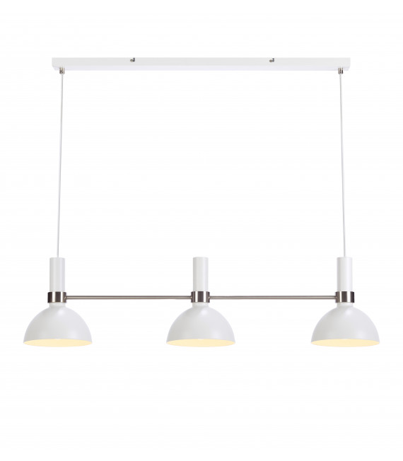 LARRY ceiling lamp in steel 3 bulbs