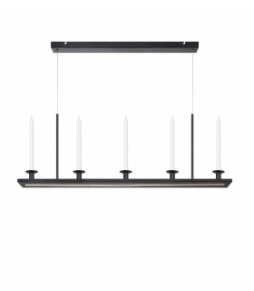 Plafonnier DOWNTOWN Noir 1 ampoule